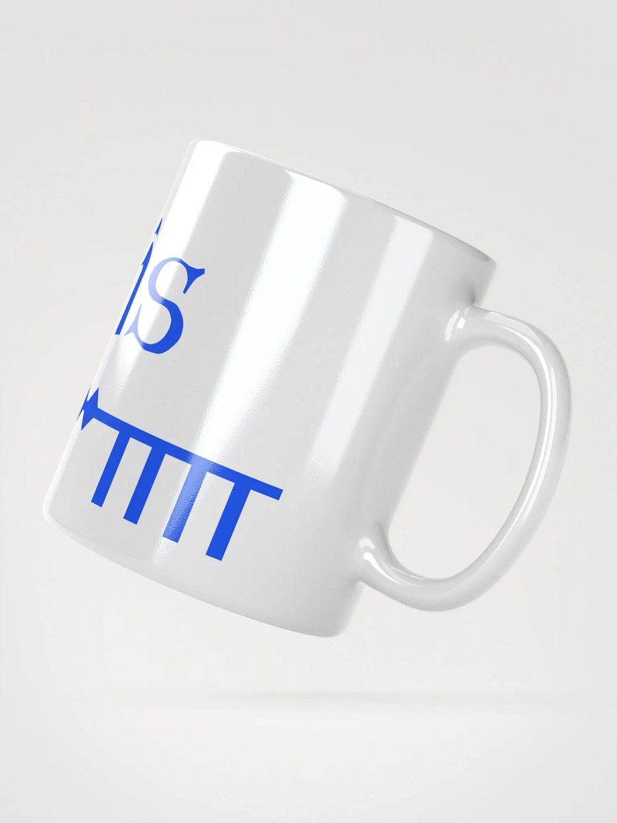 Laois Scholastic style Ogham White Glossy Mug product image (3)