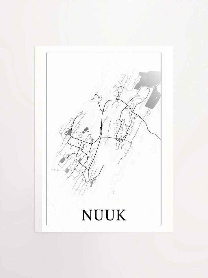 Nuuk, Greenland, city map print product image (3)