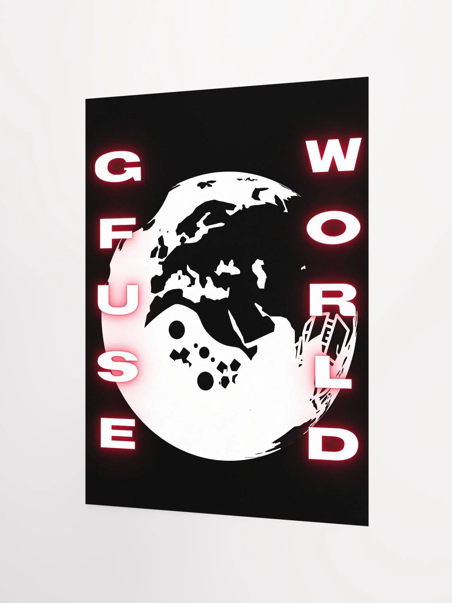 GFuse World Poster | Black Red product image (3)