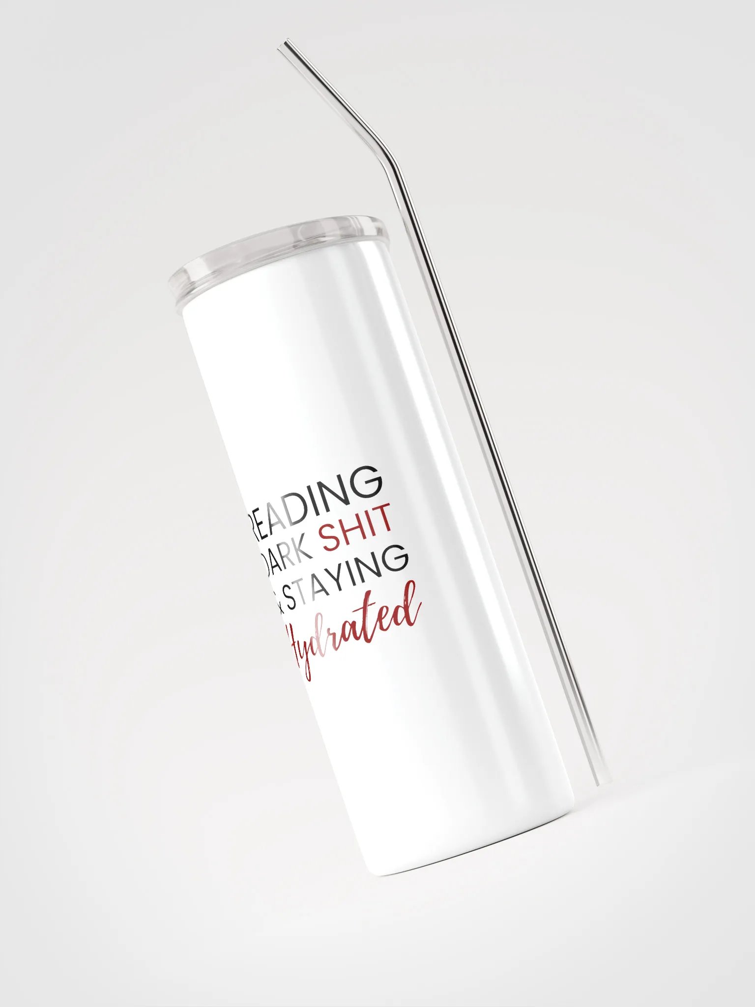 Reading Dark Sh*t Tumbler - White product image (3)