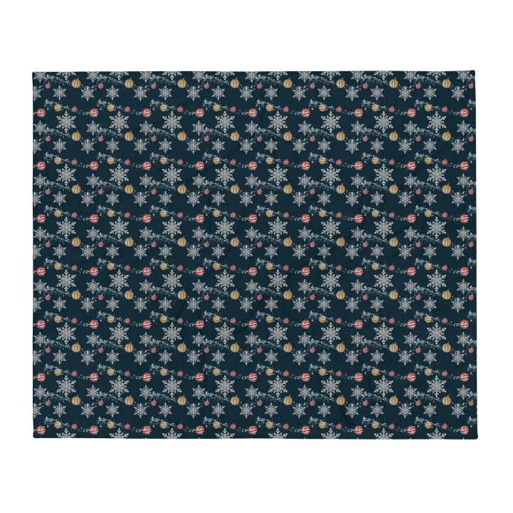 Navy Winter Confetti Blanket product image (1)
