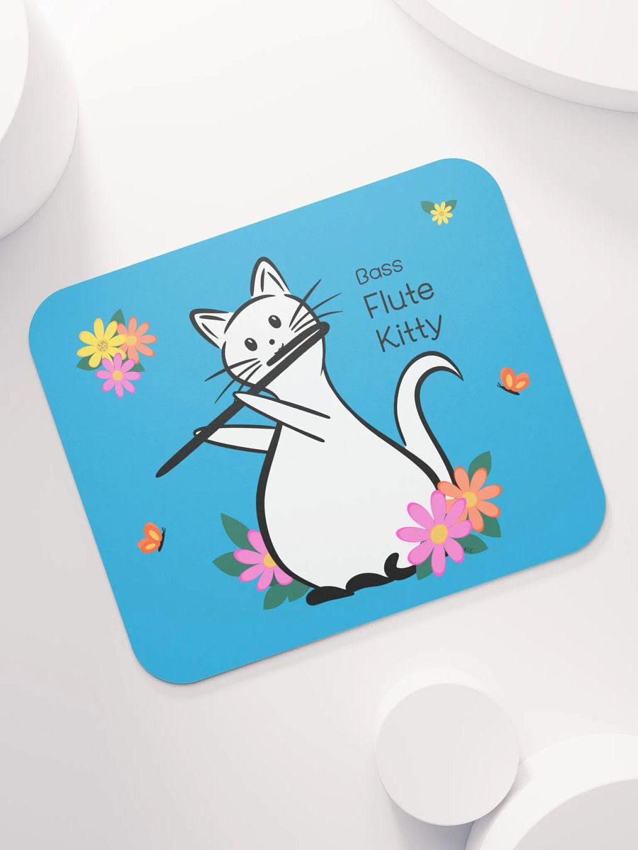 Flute Kitty Mouse Pad - Bass Flute product image (7)