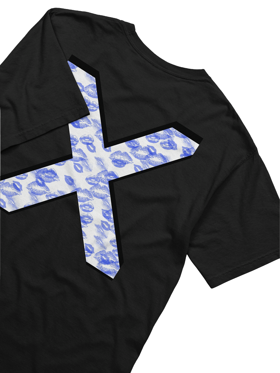 White X Blue Lipstick Kisses | Shirt product image (2)