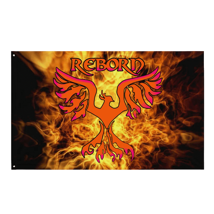 Fire Reborn Phoenix All-Over Flag product image (1)