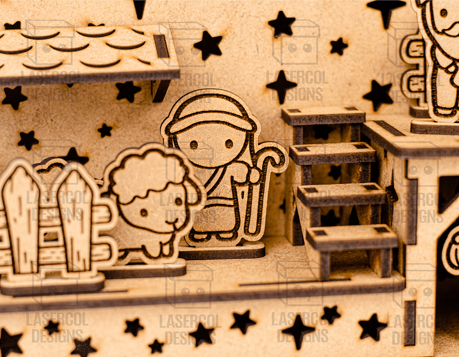 Nativity Scene - Christmas Gift - Laser Cut Files product image (9)