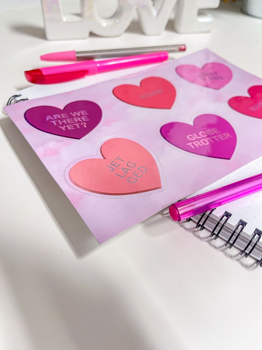 Conversation Hearts Sticker Sheet product image (3)