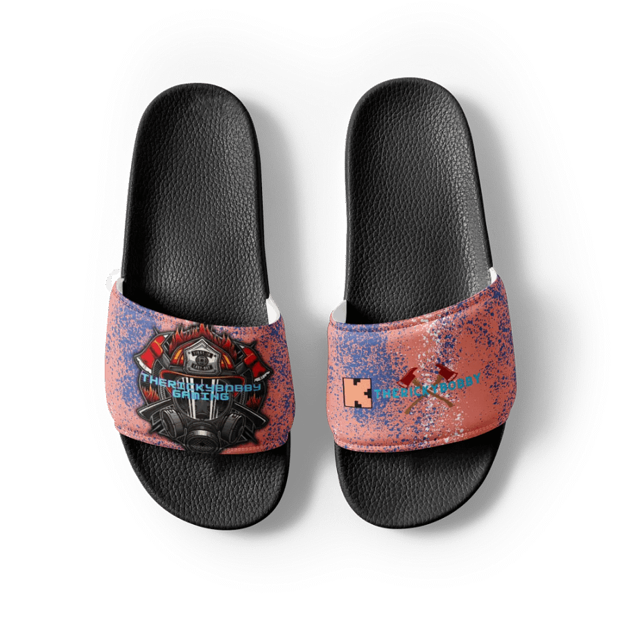 Brave Firefighter Emblem Women's Slides product image (7)