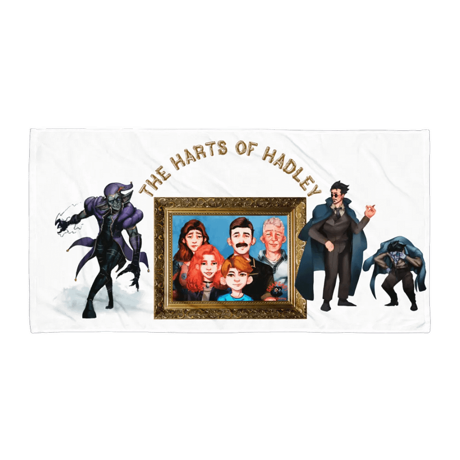 Harts Of Hadley Family Portrait Towel w/Villains product image (1)