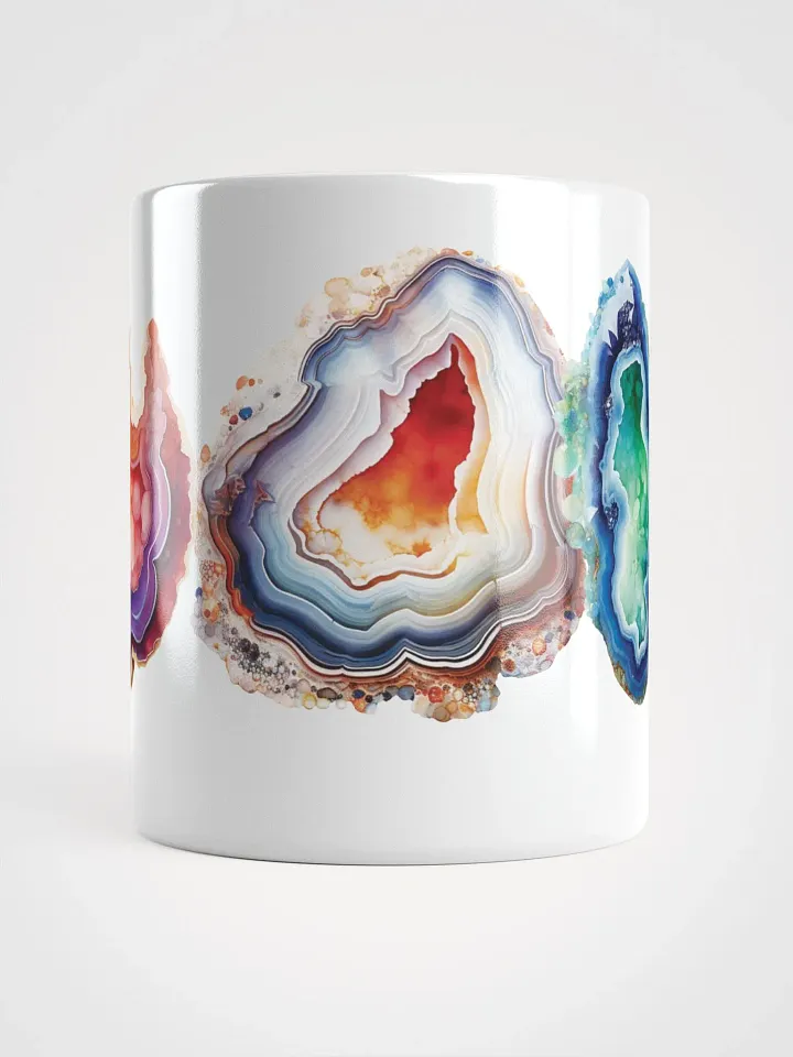 Agates Geode White Glossy Mug product image (2)