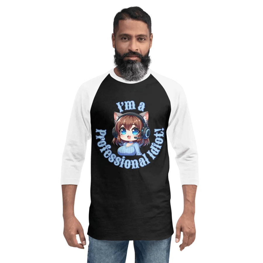 Professional Idiot Jersey Raglan Tee product image (6)