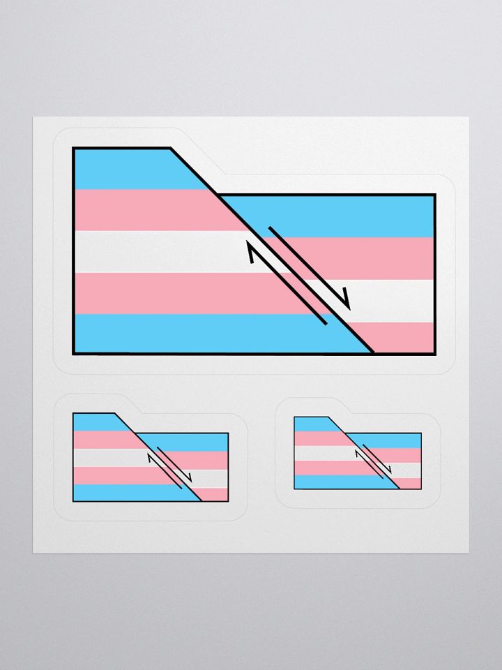Faulted Pride Flags- Transgender Sticker product image (1)