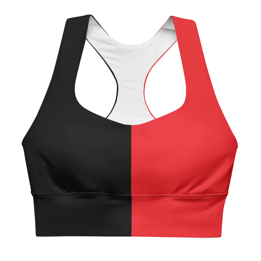 Black & Red - Longline Sports Bra product image (3)