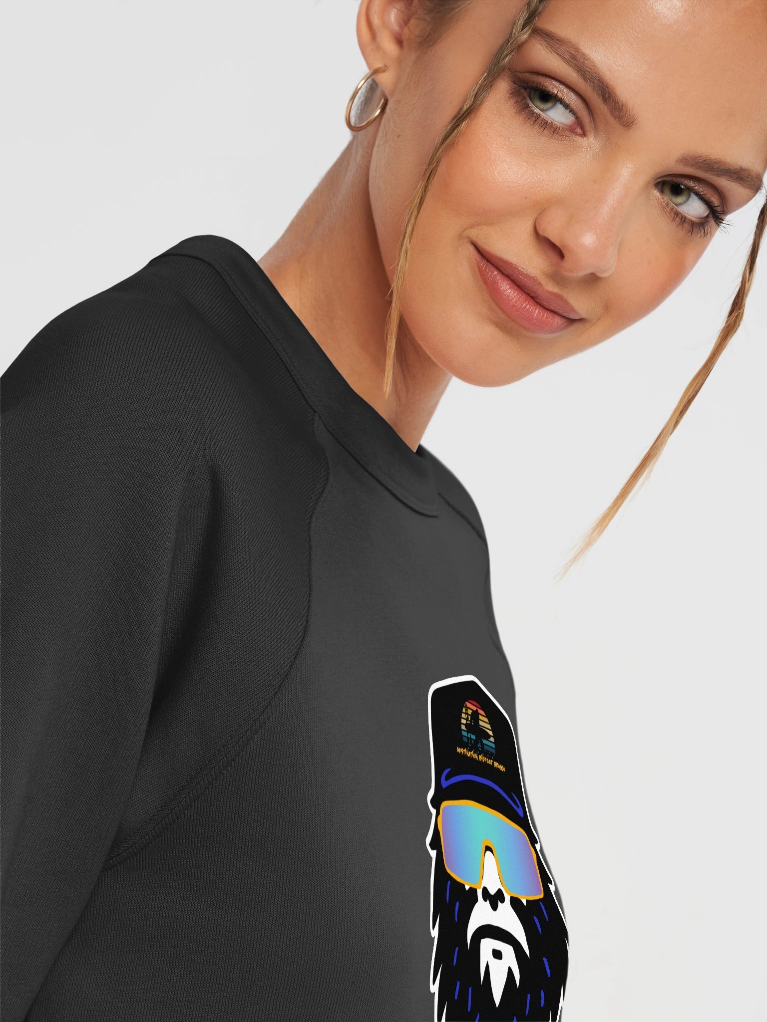 Destination Bigfoot Bronco Bigfoot Logo Bella+Canvas Unisex Sponge Fleece Raglan Sweatshirt (Multiple Colors Available) product image (39)