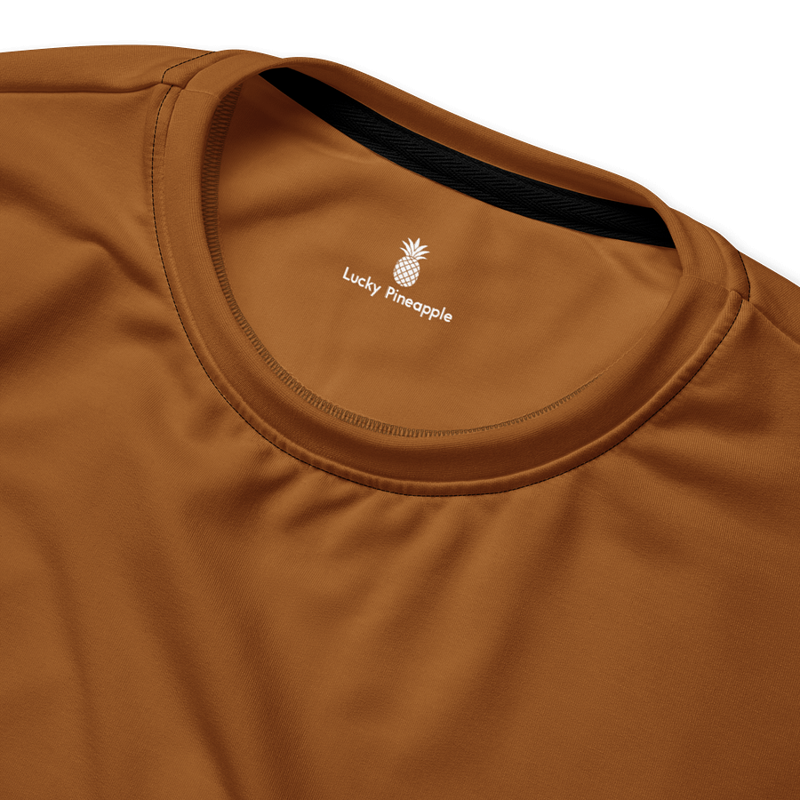 Warm Caramel Brown Solid Color Eco Friendly Unisex Sweatshirt product image (4)