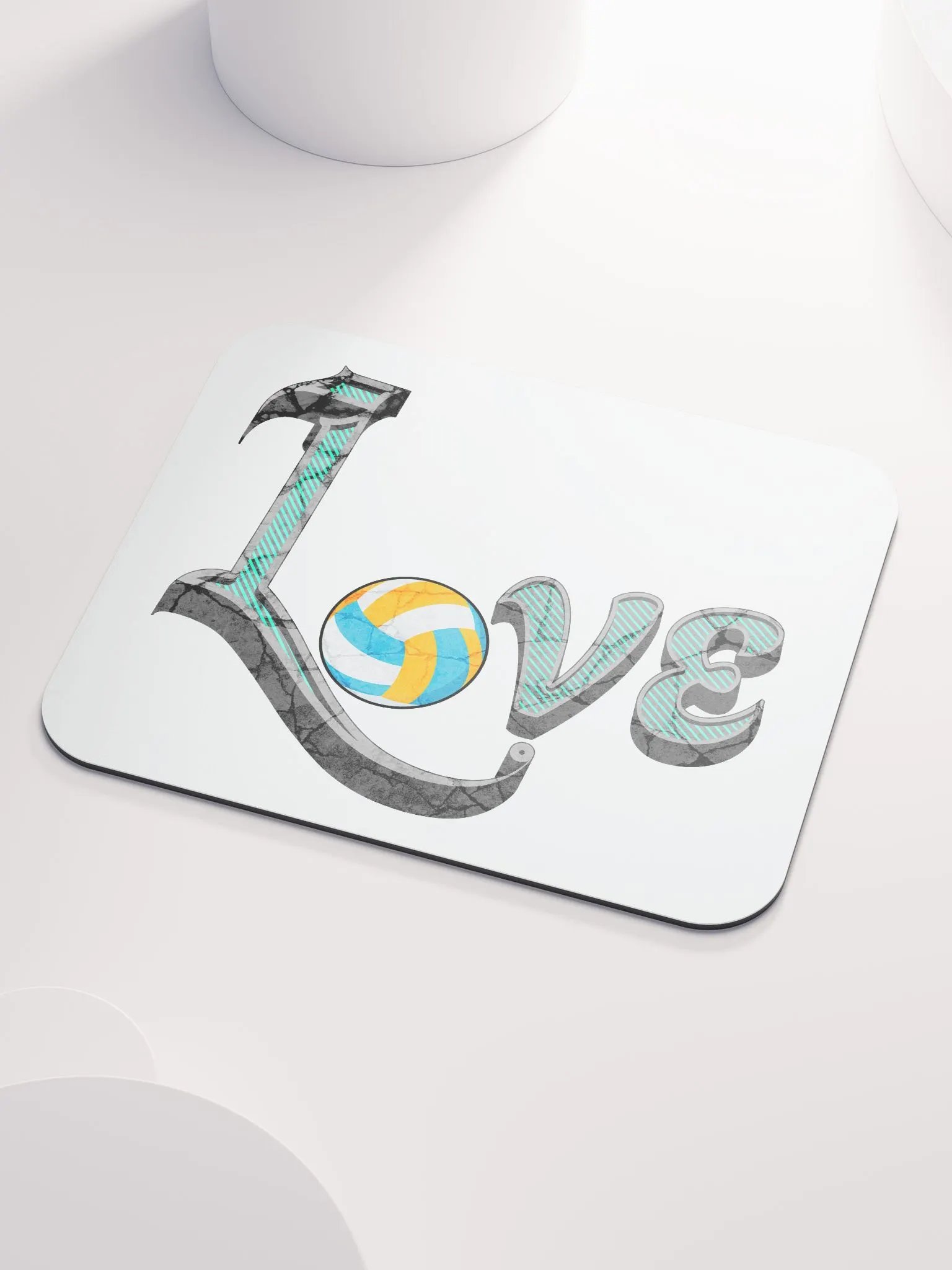 Love Volleyball Spike Mouse Pad product image (3)