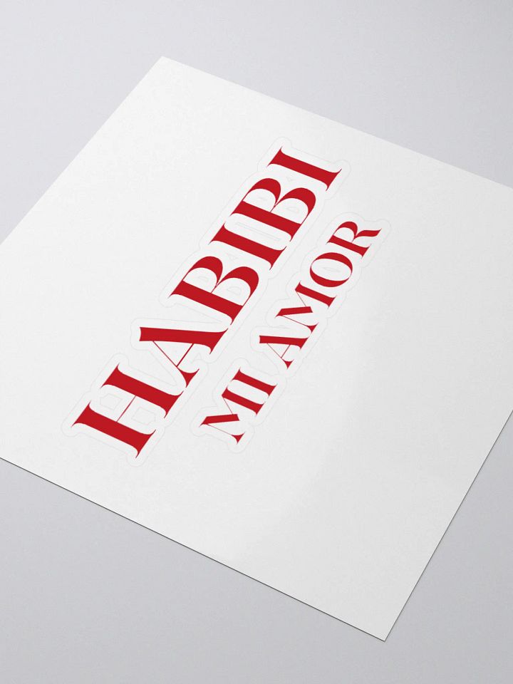 Habibi Mi Amor Sticker Red product image (1)