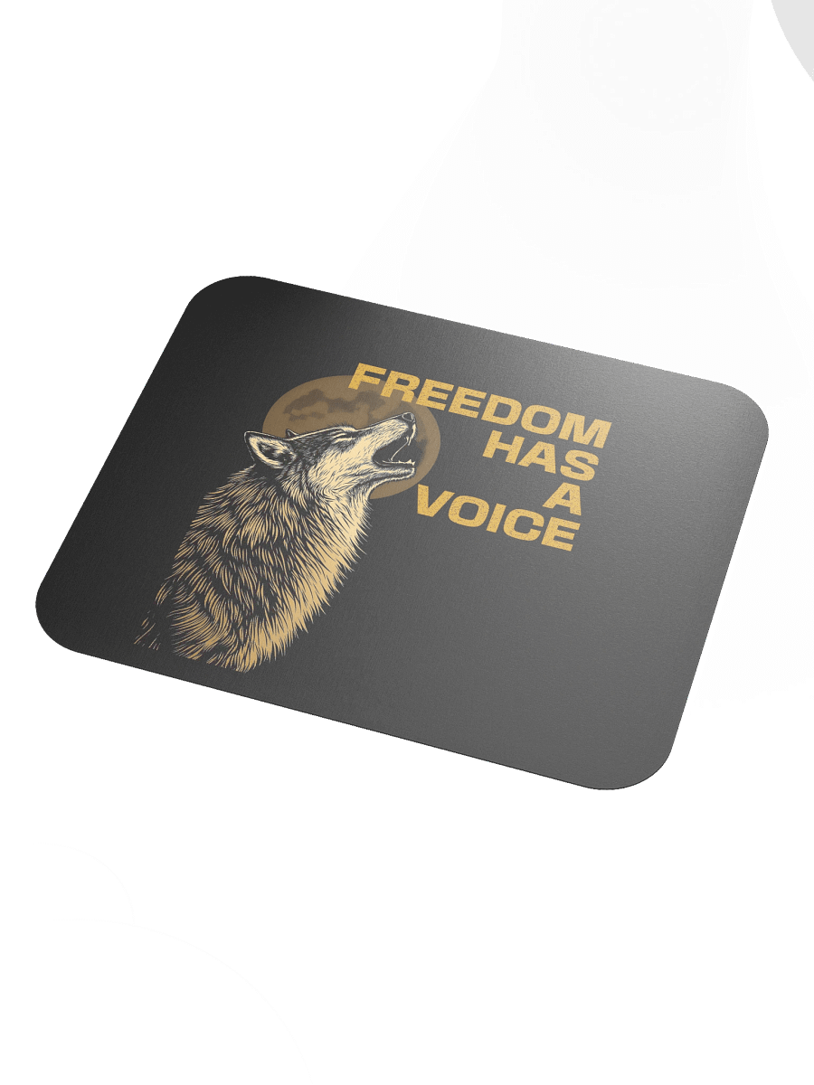 Freedom Has A Voice Howling Wolf Mousepad product image (3)