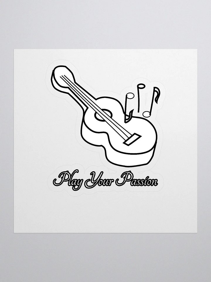Play Your Passion Guitar Sticker product image (1)