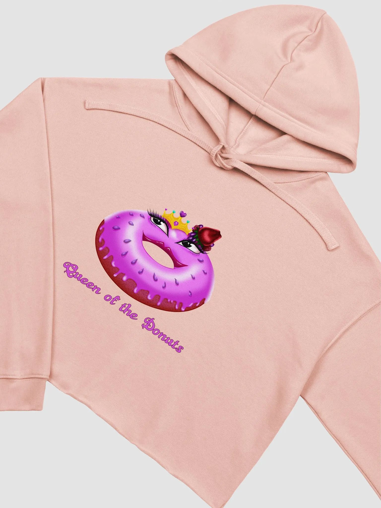Queen of the Donuts Crop Hoodie product image (27)