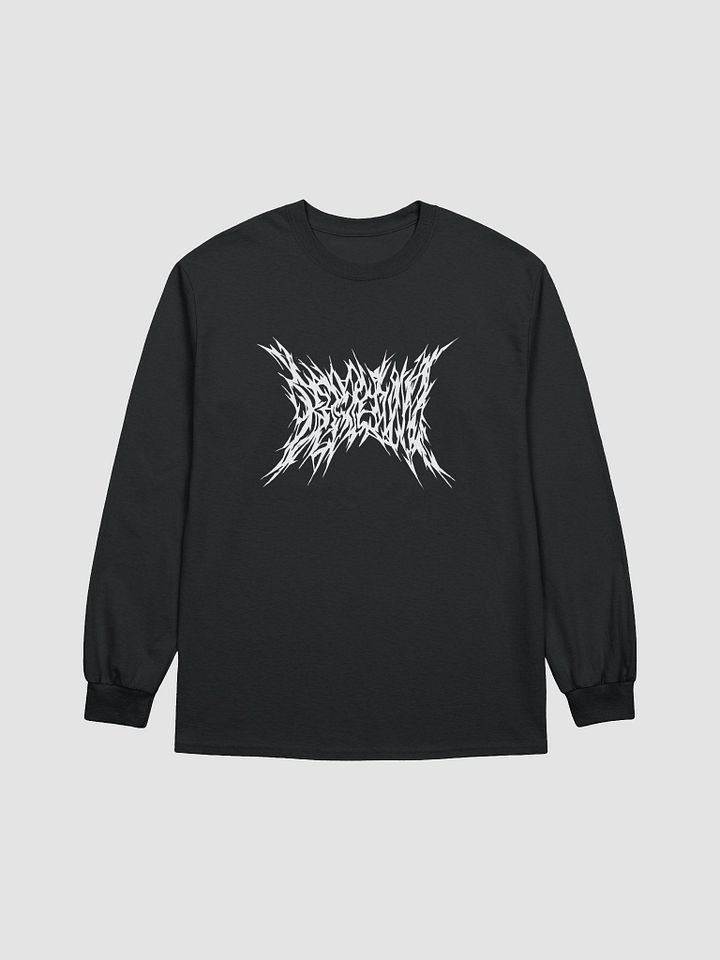 Death Metal Logo Long Sleeve Tee (White Text) product image (1)