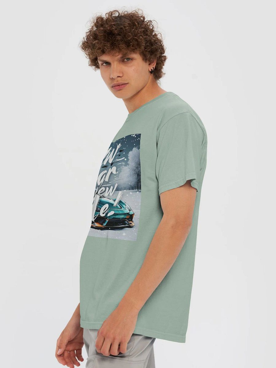 Snowy New Year Sports Car T-Shirt product image (6)