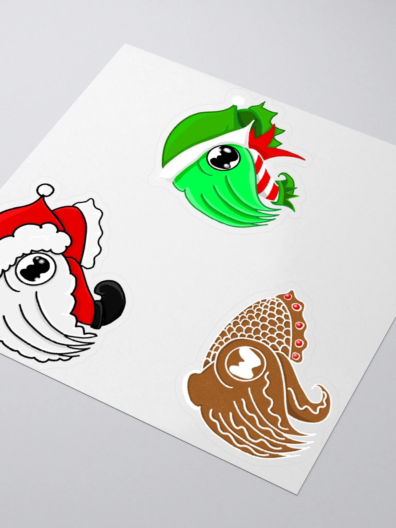 Santa Elf and Cookie Cuttlefish Sticker Mini Sheet product image (3)