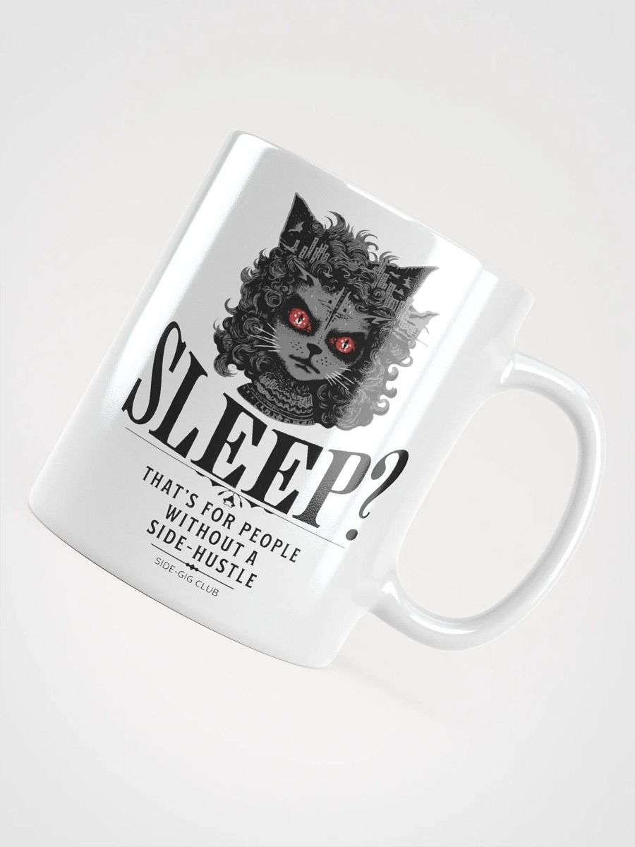 Sleepless Hustle: Intense Cat Eyes Mug product image (3)