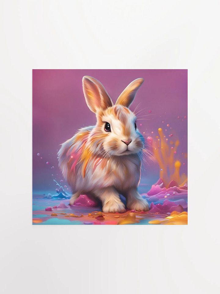 Colorful Bunny Poster product image (1)