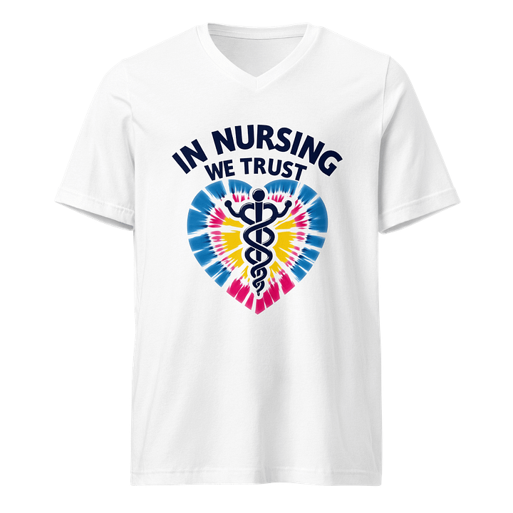 Trust in Nursing Tie-Dye V-Neck Tee product image (1)