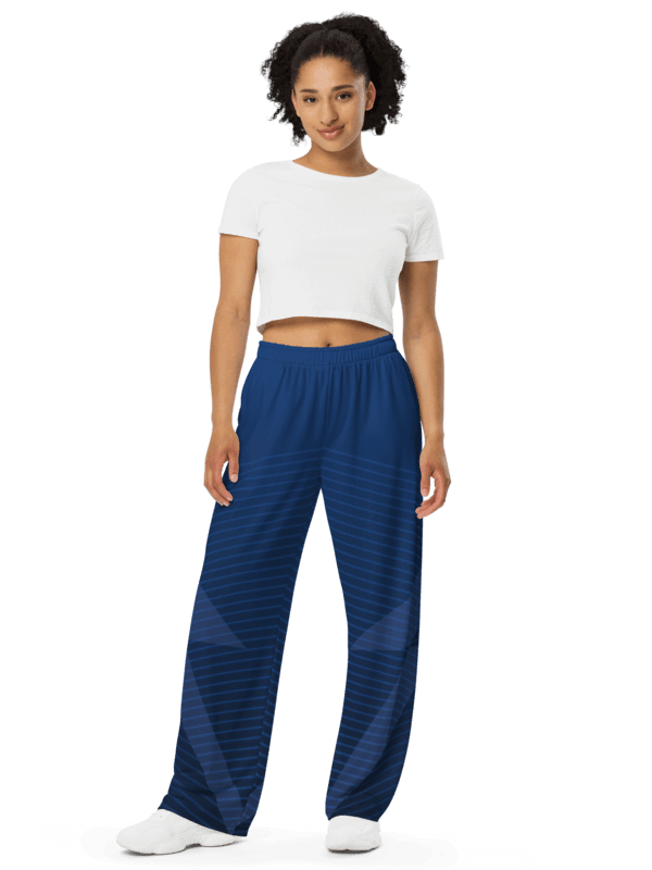 Urban Edge Wide Leg Blue Unisex Pants product image (3)