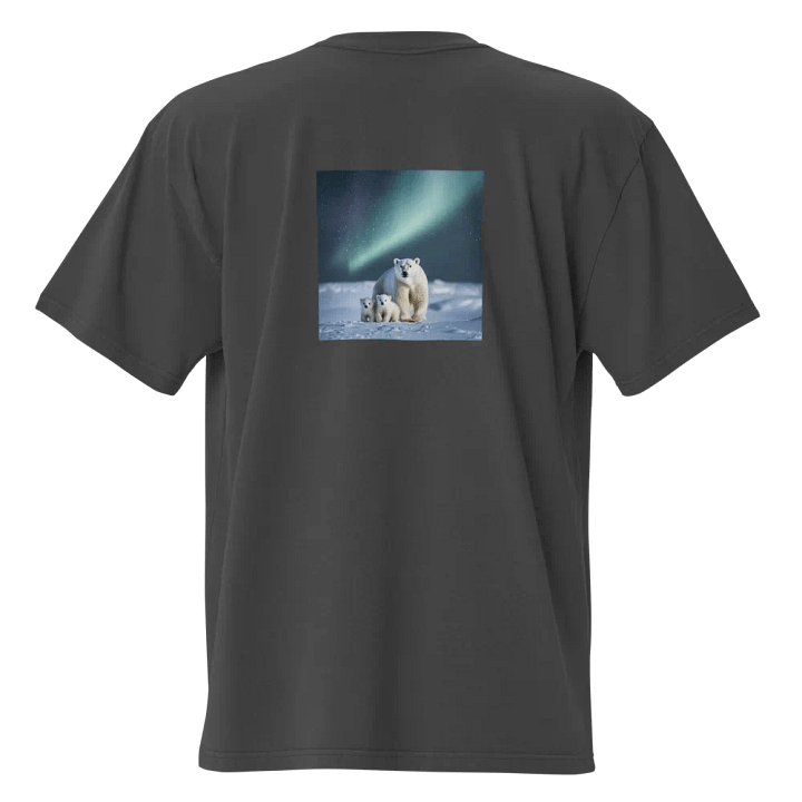 Aurora Borealis Polar Bear Oversized Tee product image (2)