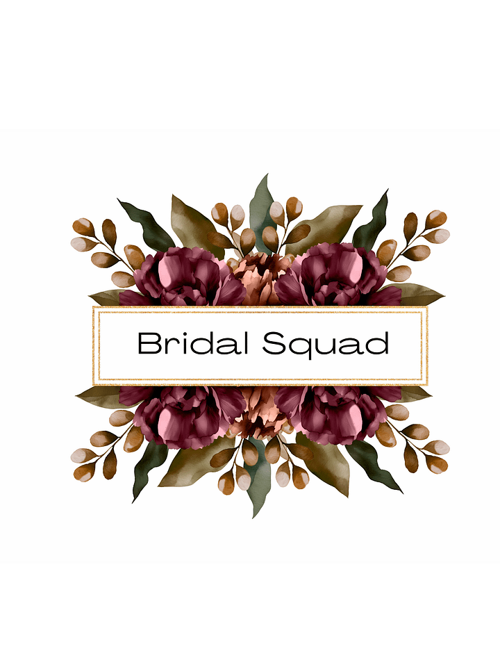 Bridal Squad T-Shirt 011 Bouquet Logo Dress product image (2)