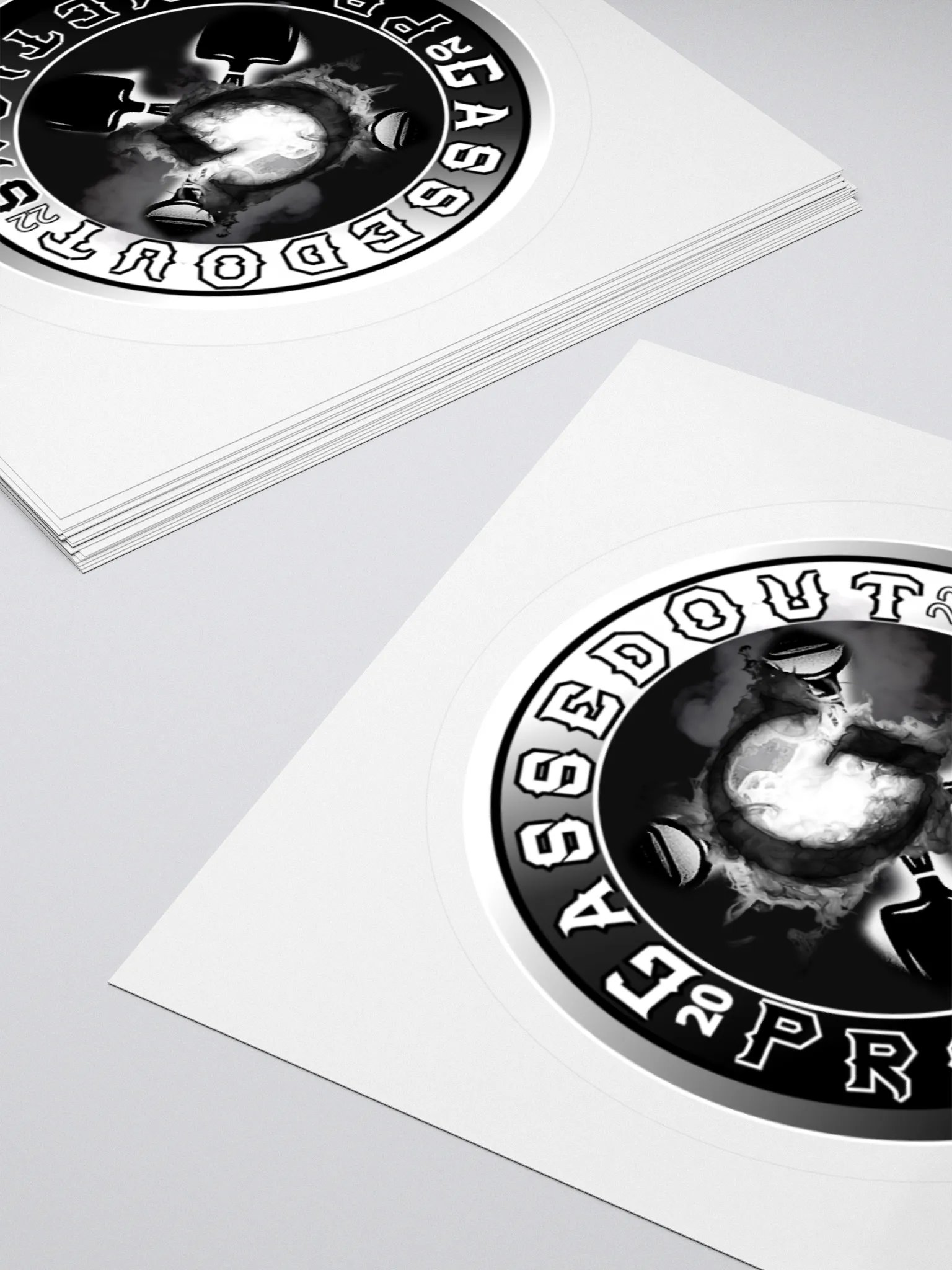 GassedOut Shovel Logo Sticker product image (7)
