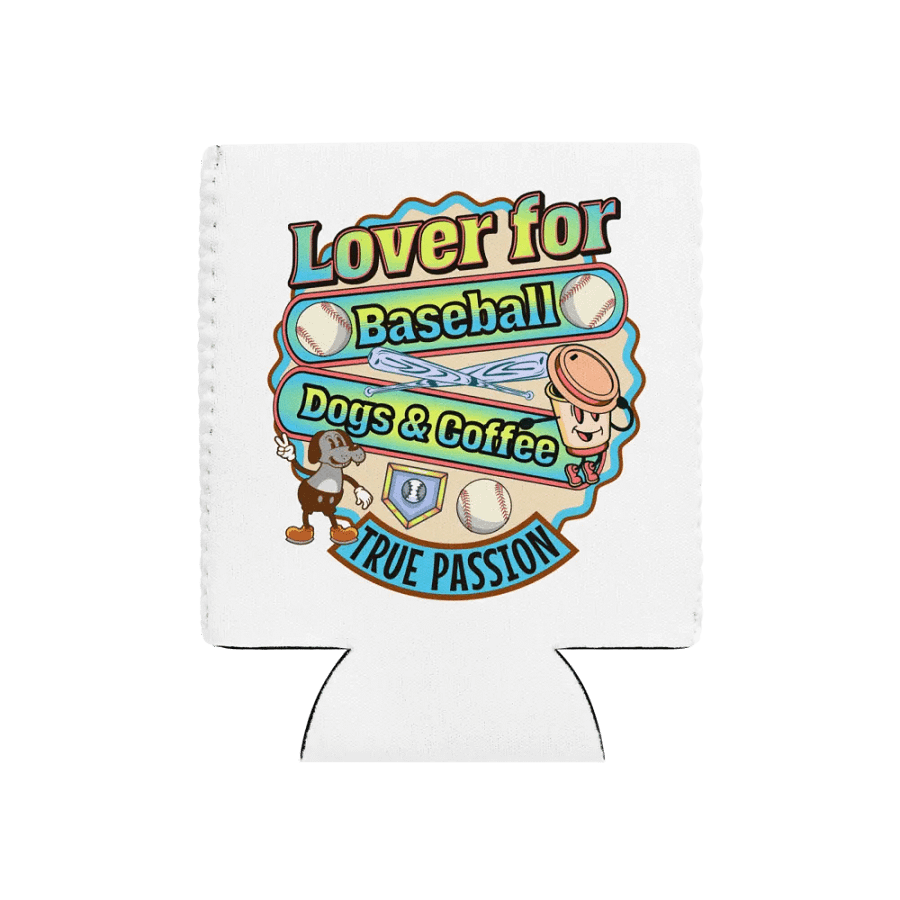 Lover For Baseball Dogs And Coffee Can Cooler product image (1)