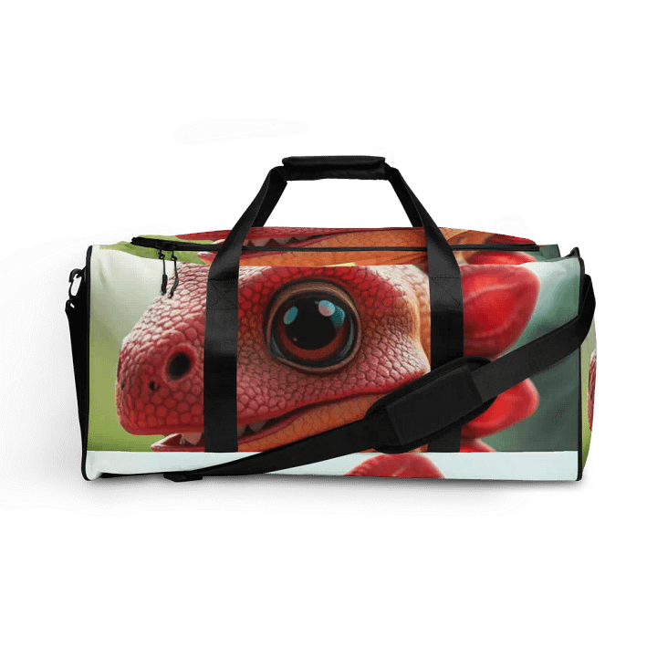 Red Dinosaur All-Over Duffle Bag product image (1)