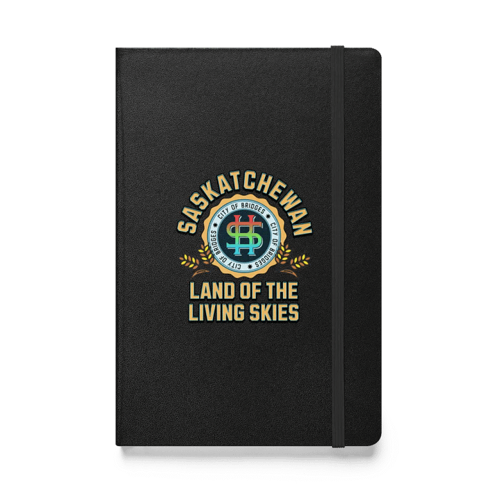 Saskatchewan Land Of The Living Skies City Emblem Hardcover Notebook product image (1)