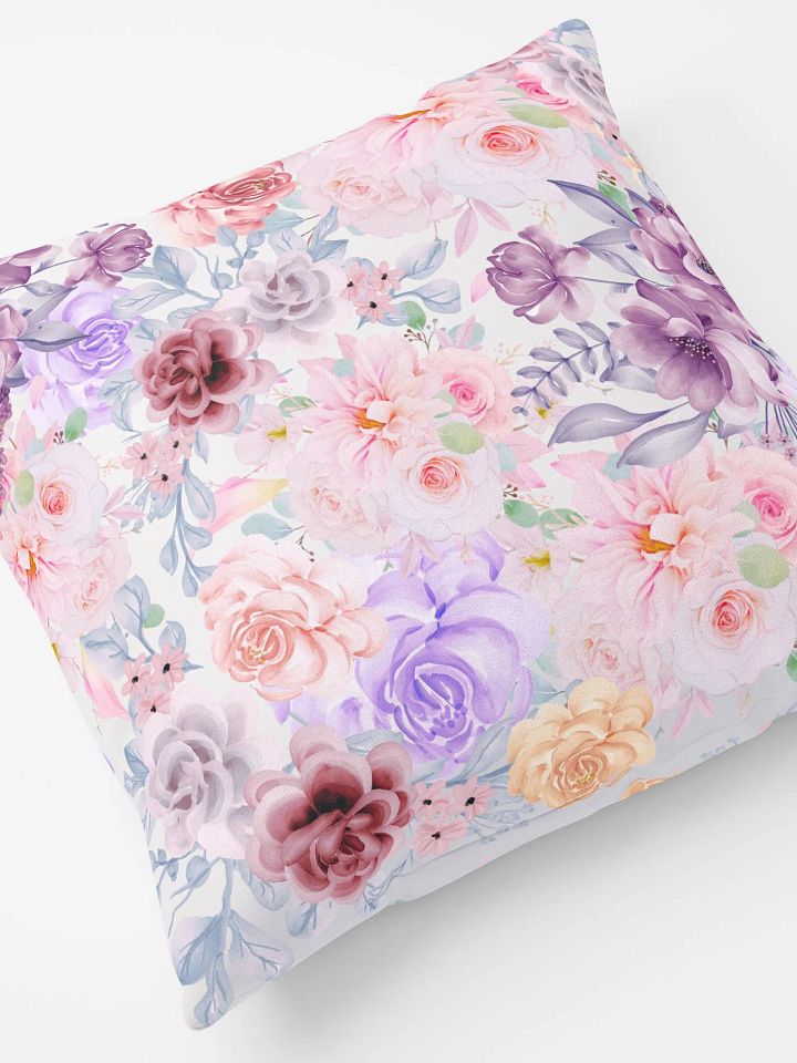 Pastel Floral Dream All-Over Print Pillow product image (2)
