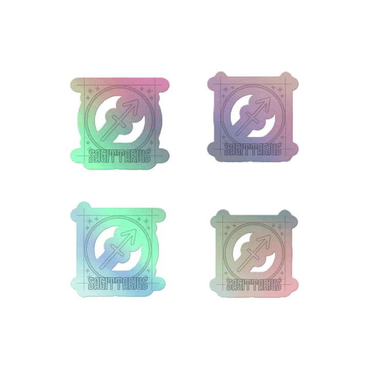Sagittarius Arrow Symbol Holo Sticker Pack product image (2)
