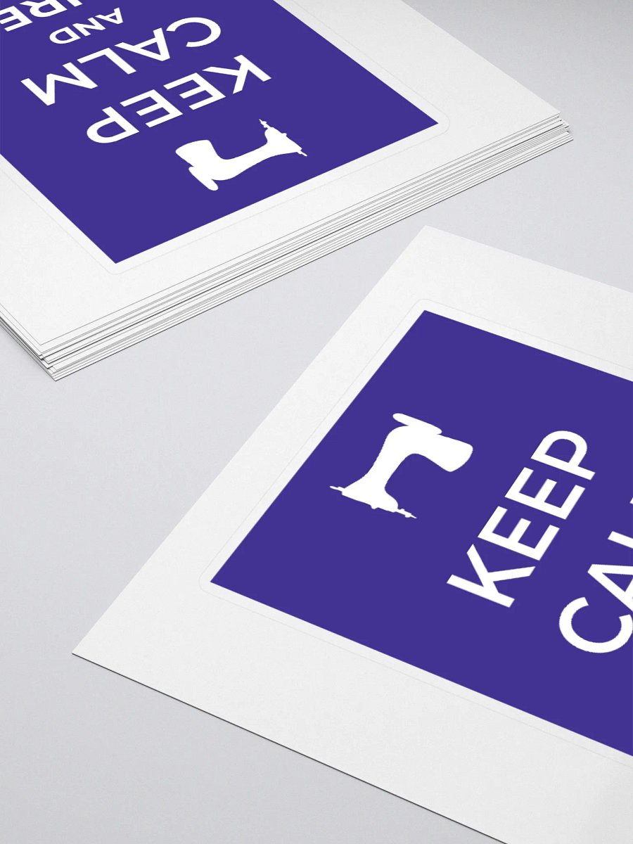 Keep Calm Blue Sticker product image (4)