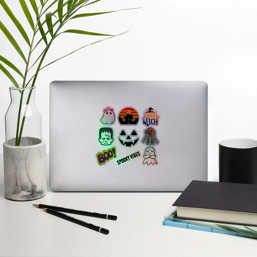 Holographic Halloween Sticker Pack product image (10)