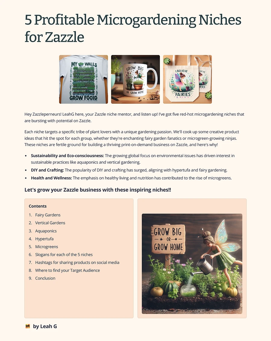 Print on Demand Trends! Gardening Niche for Zazzle | 20 Commercial Clipart Graphics and POD Guide product image (4)