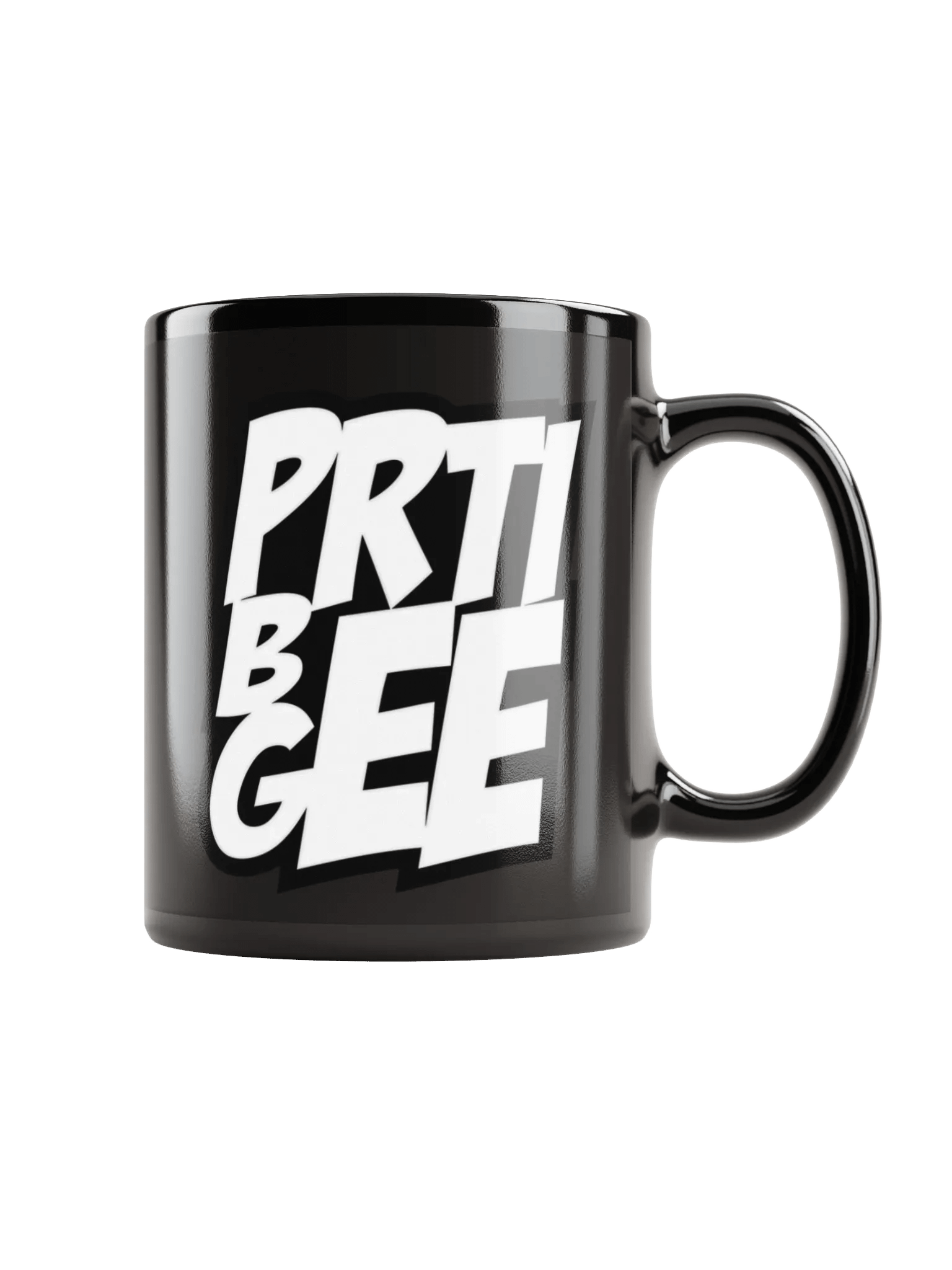 PRTI BEE GEE Black Glossy Mug product image (2)