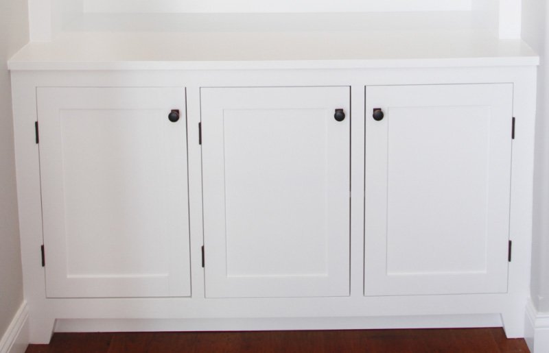 Shaker Fireplace Surround Cabinets and Bookshelves Builtin 0- Woodworking Project Plan and 3D SketchUp Model product image (4)