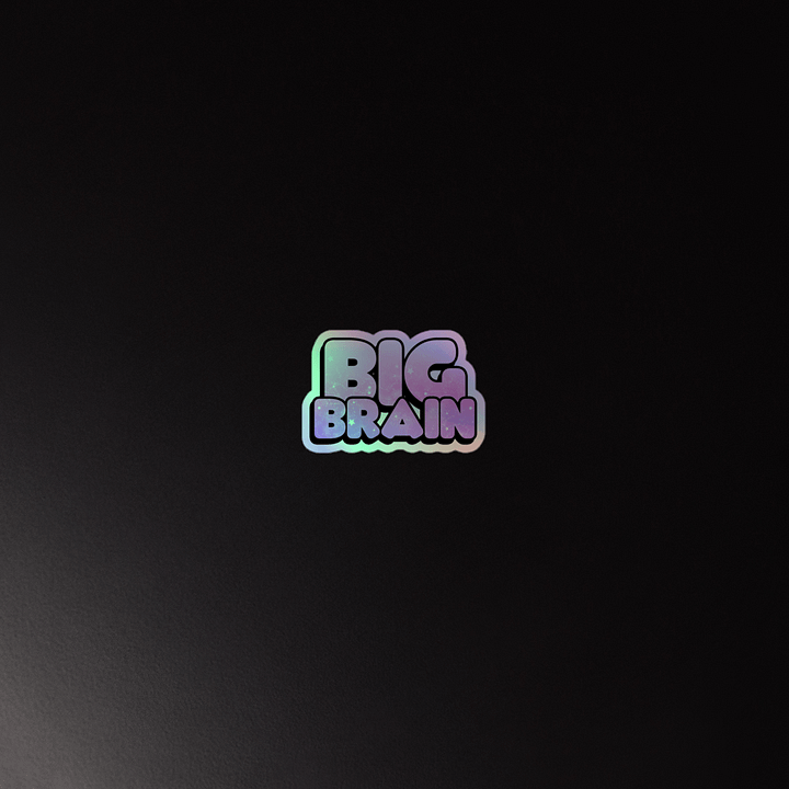 Big Brain Holographic Sticker product image (2)
