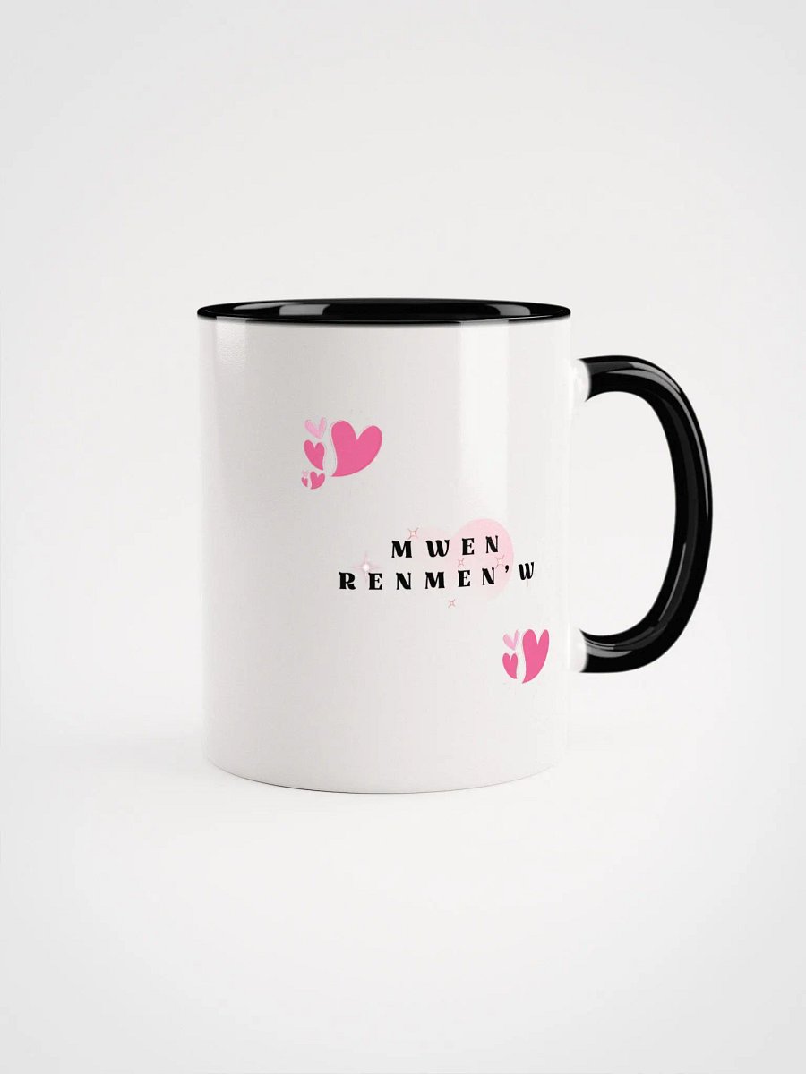 Heartfelt Apostrophe Ceramic Mug Mwen Renmen'w - I Love you product image (1)