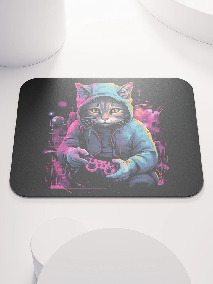 Whimsical Cat Gamer Mouse Pad product image (1)