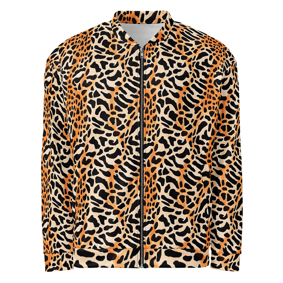 Orange Giraffe Bomber Jacket product image (1)