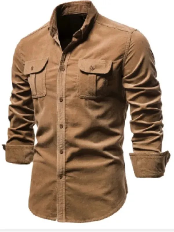 Shirts For Men Wear Shirt College Tops Longsleeve Blue product image (3)