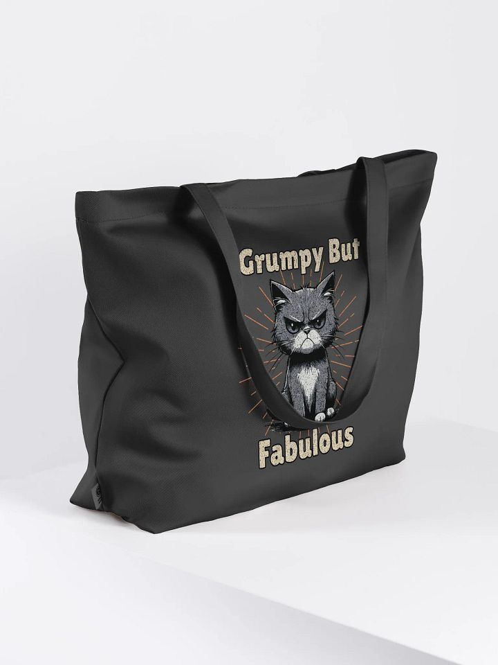 Grumpy But Fabulous Cat Organic Tote product image (1)