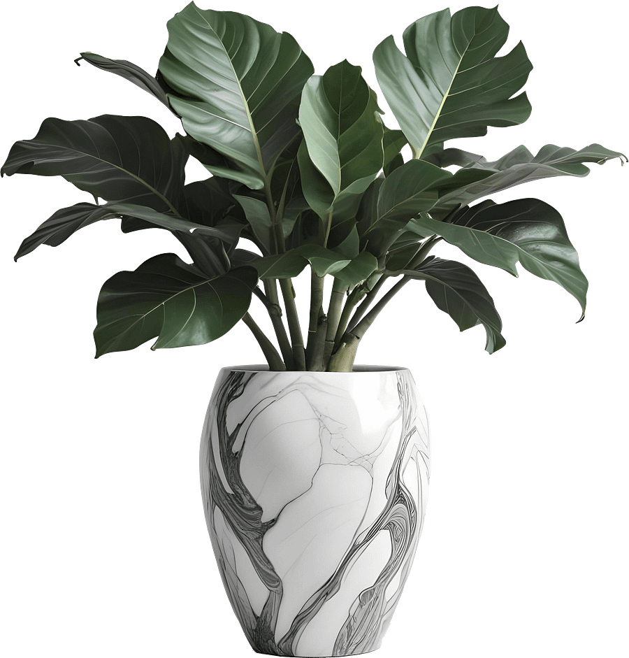 Marble Eternal – Luxury Marble Planter PNG product image (1)